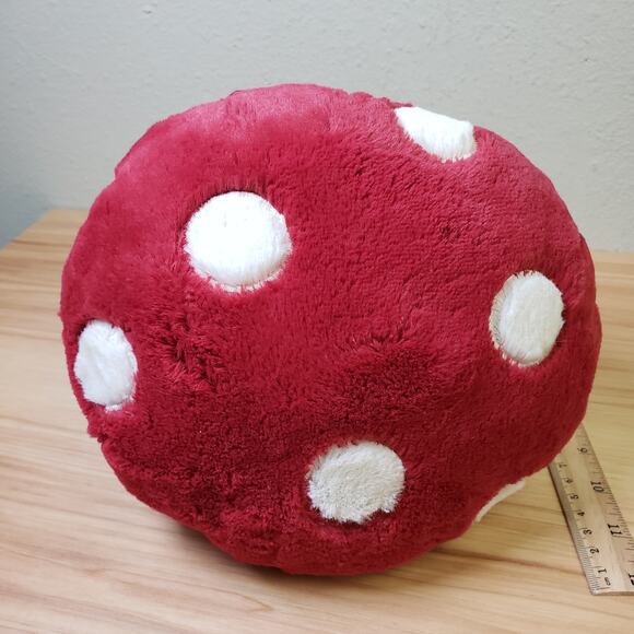 Jellycat Amuseables Mushroom Plush Red Beige Dot Toadstool Stuffy Retired Rare - Picture 6 of 7